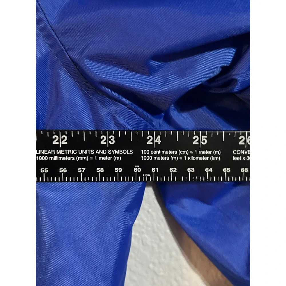 Holloway Mens Blue BC Varsity Bomber Jacket Snap Front Quilted Lined Medium